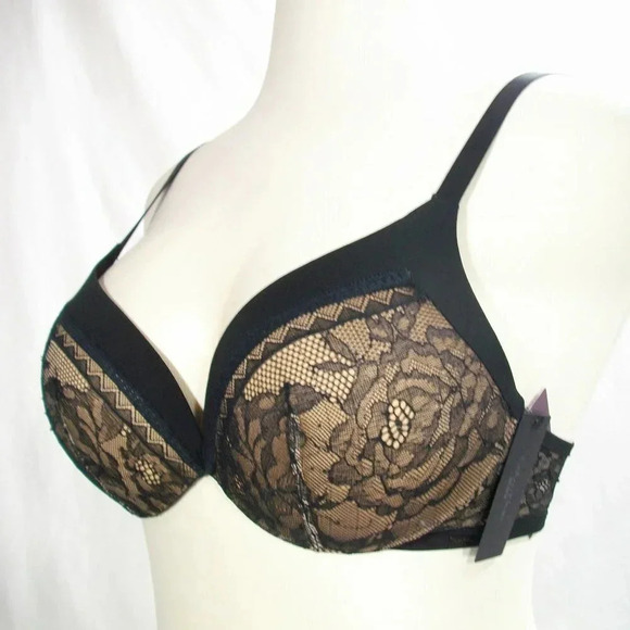 34B Calvin Klein QF1941 Black Obsess Push Up‎ Bra Black NWT - Picture 4 of 5